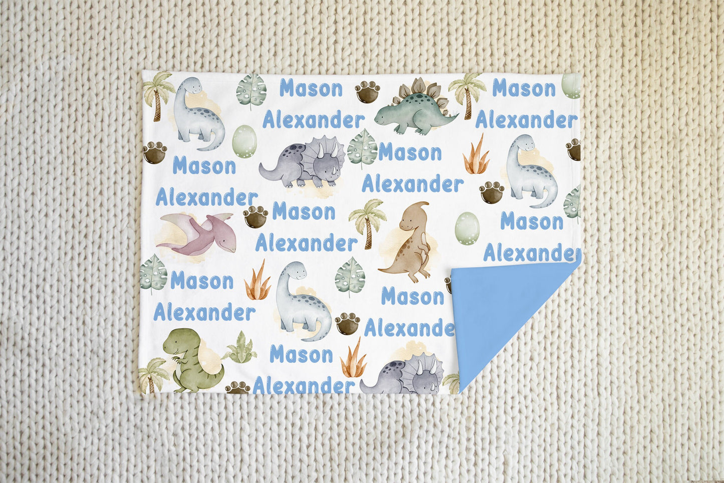 Custom Dinosaur Baby Boy blanket, baby name blanket, soft baby name blanket, personalized baby blanket, baby shower gift, custom blanket
