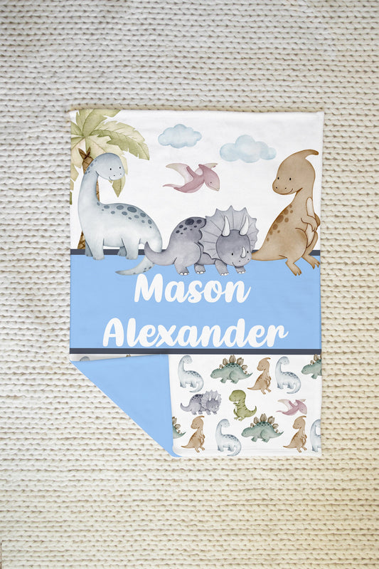Custom Dinosaur Baby Boy blanket, baby name blanket, soft baby name blanket, personalized baby blanket, baby shower gift, custom blanket